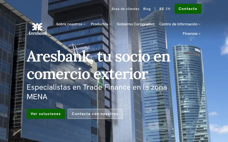 Screenshot of aresbank.es