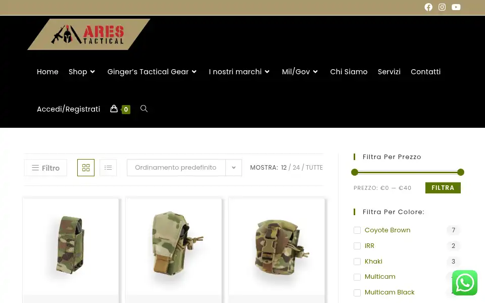 Screenshot of arestactical.it