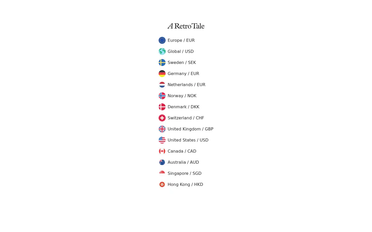 Screenshot of aretrotale.com