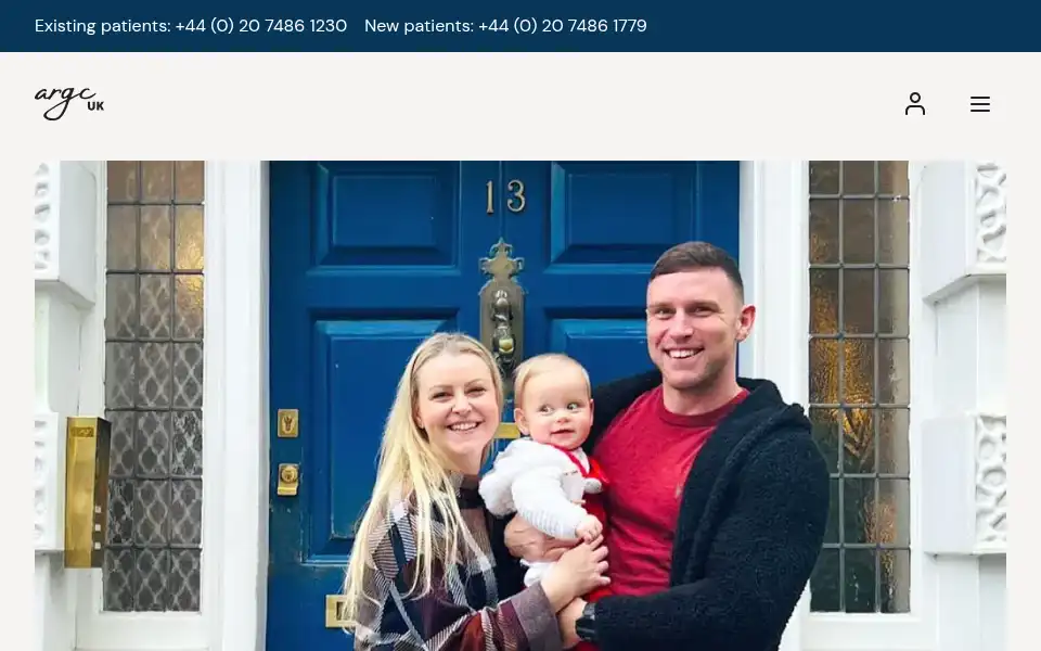 Screenshot of argc.co.uk