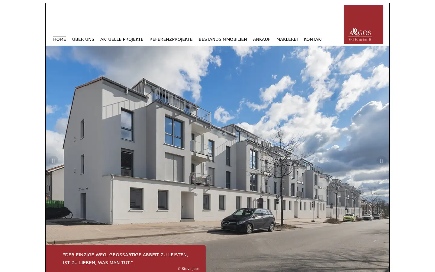 Screenshot of argos-immobilien.de