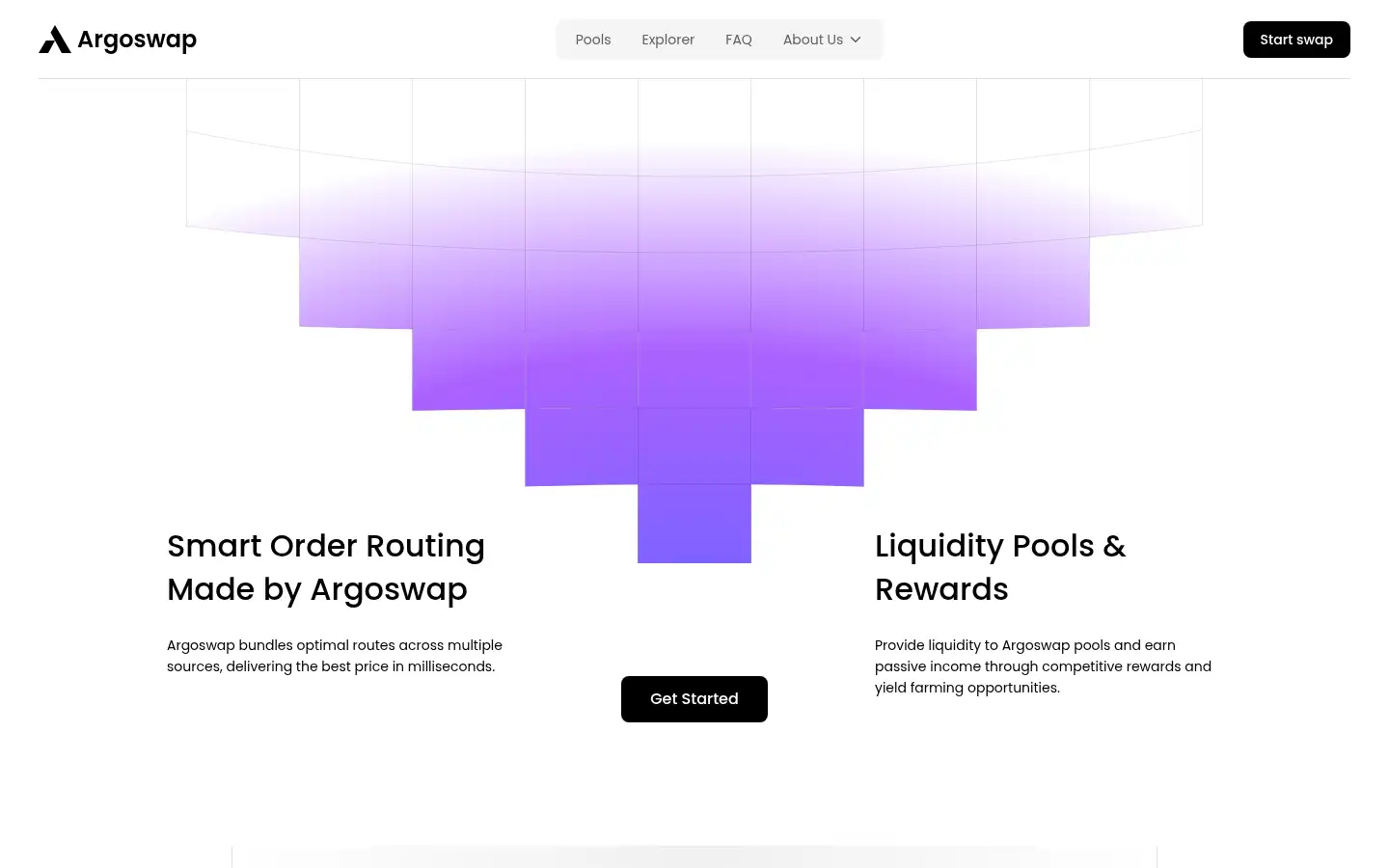 Screenshot of argoswap.com