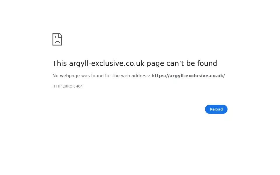 Screenshot of argyll-exclusive.co.uk