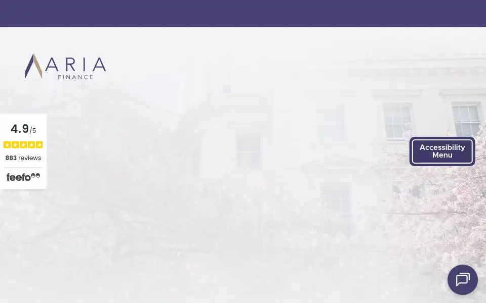 Screenshot of ariafinance.co.uk