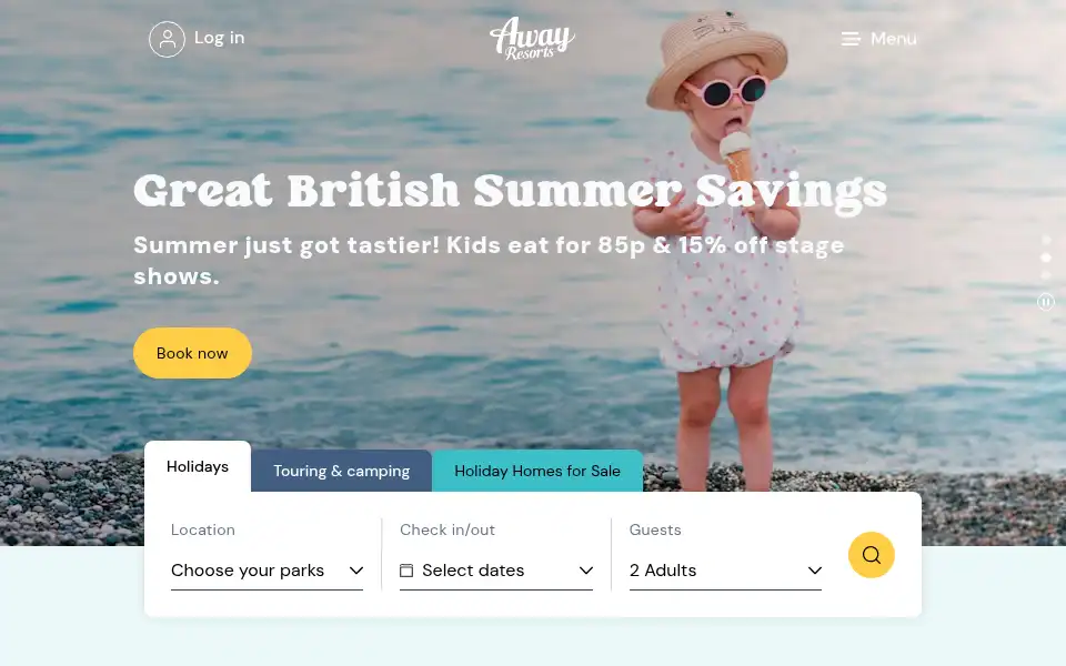 Screenshot of ariaresorts.co.uk