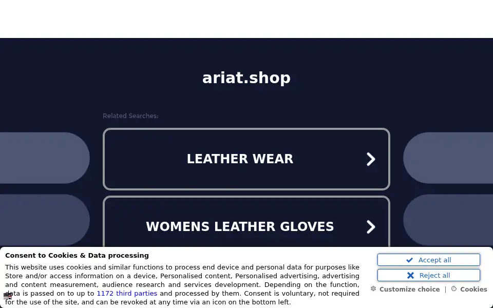 Screenshot of ariat.shop