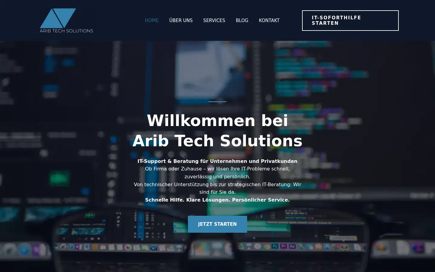 Screenshot of aribtechsolutions.com
