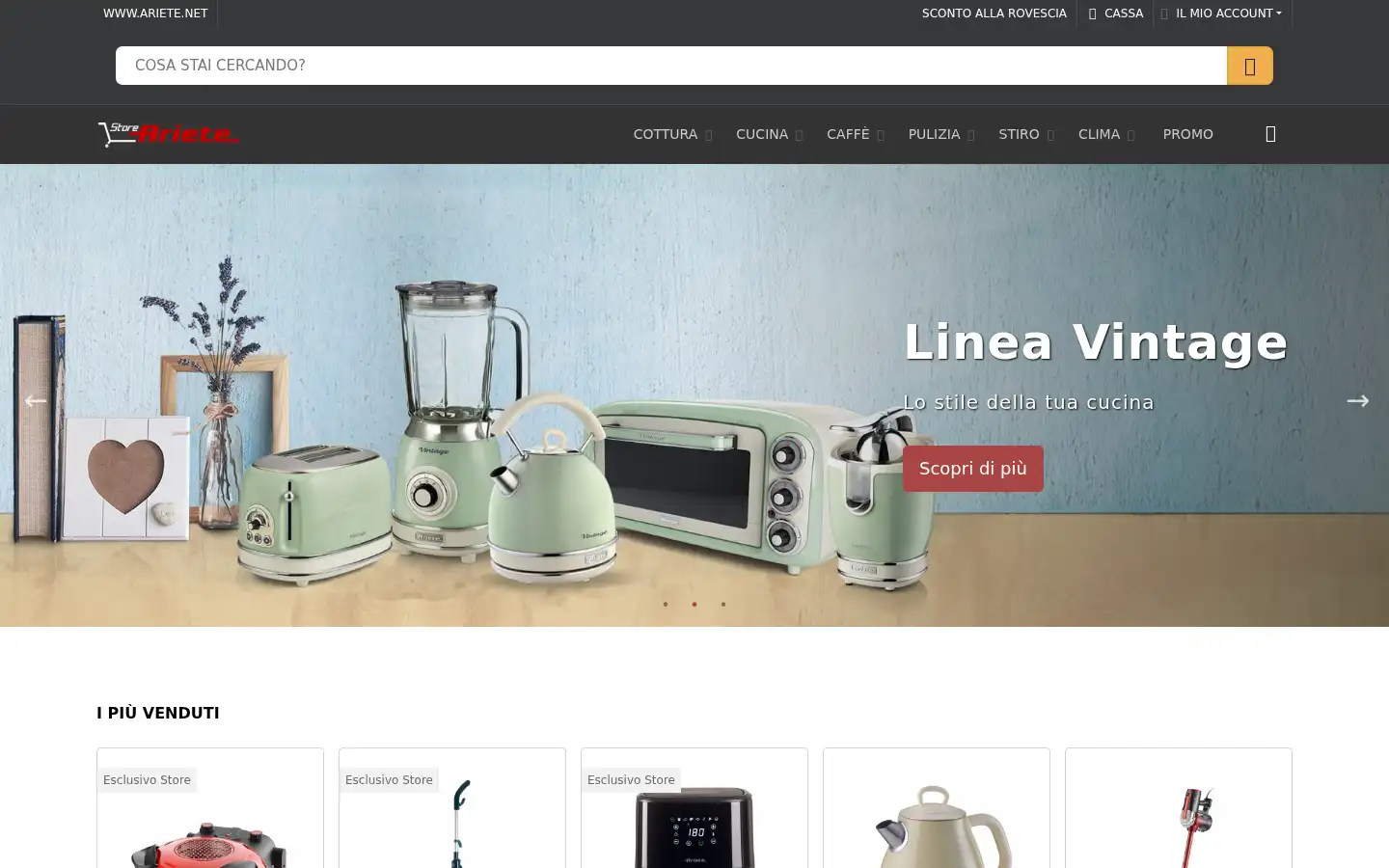 Screenshot of ariete.store