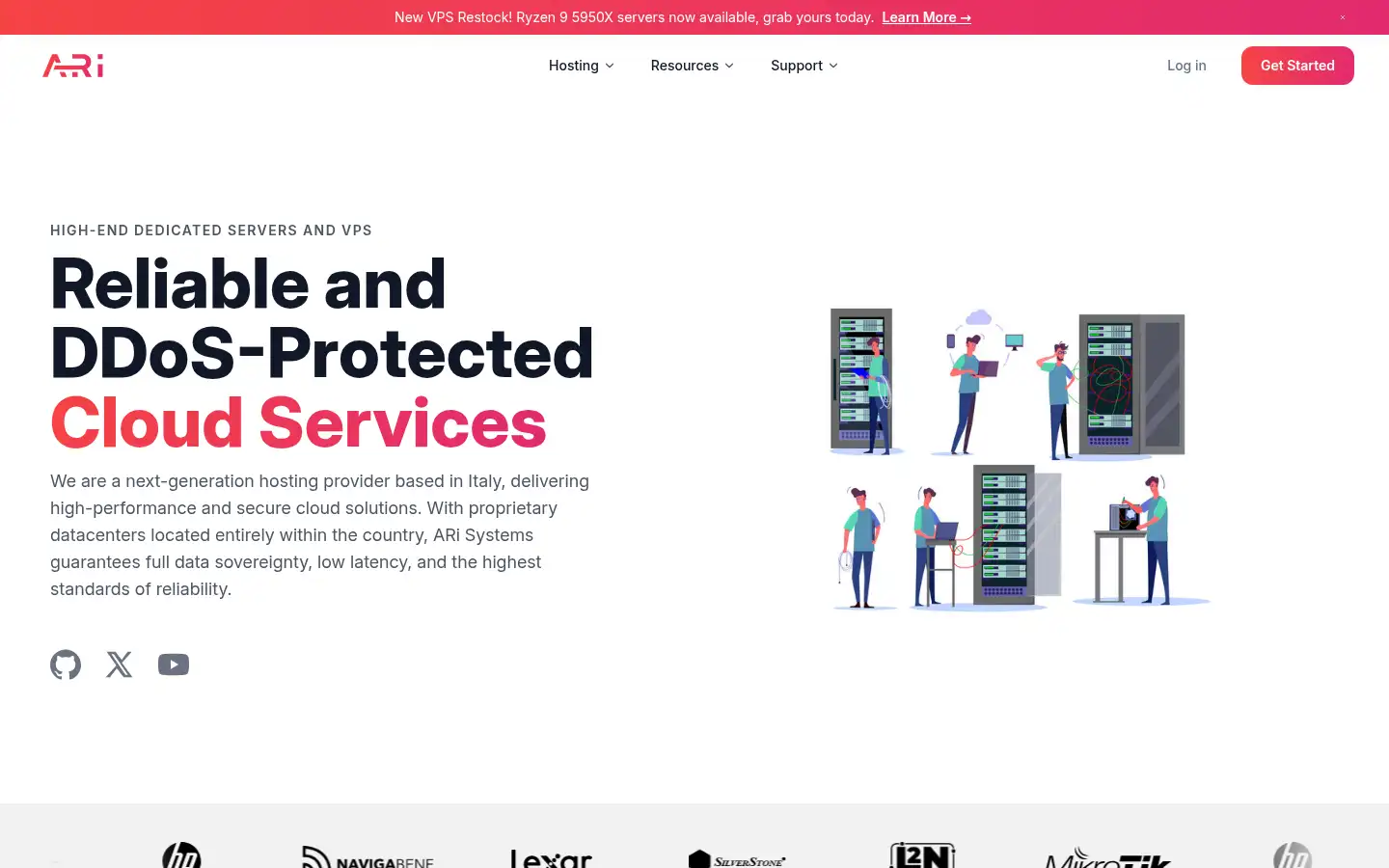 Screenshot of arisystems.org