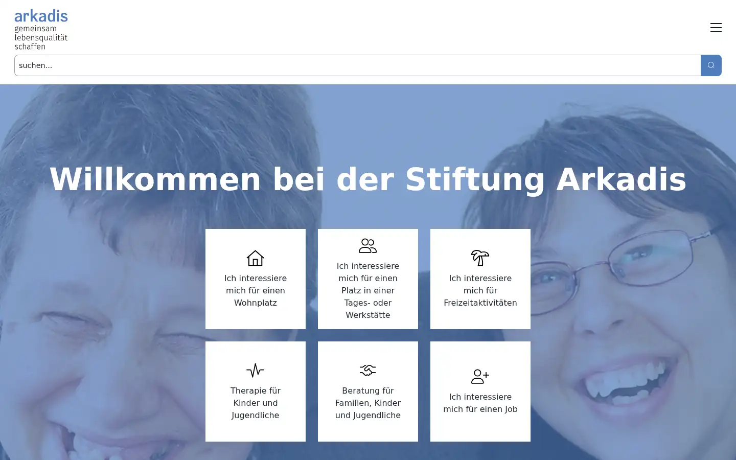 Screenshot of arkadis.ch