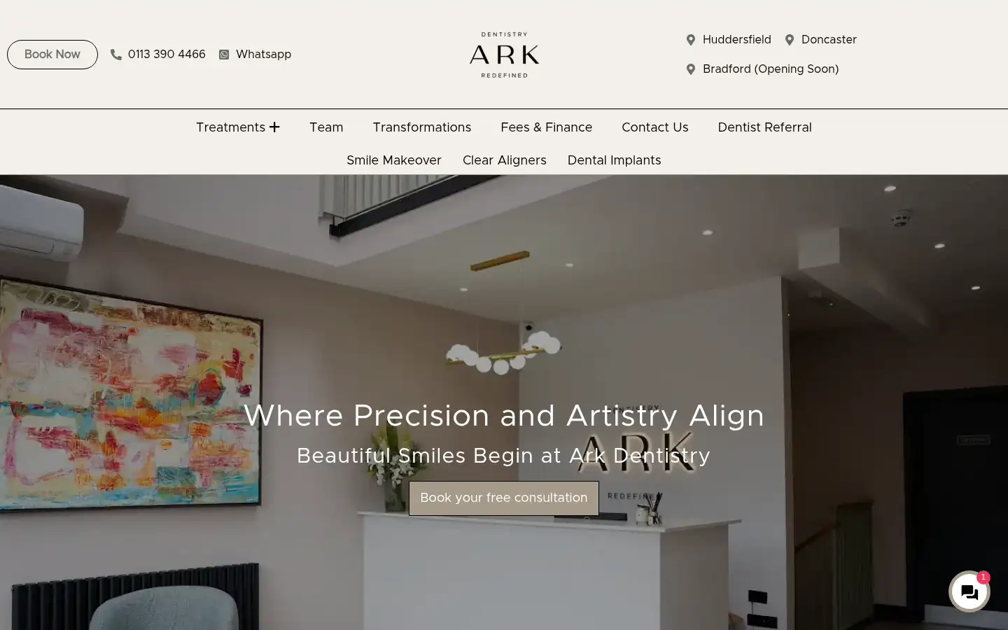 Screenshot of arkdentistry.co.uk