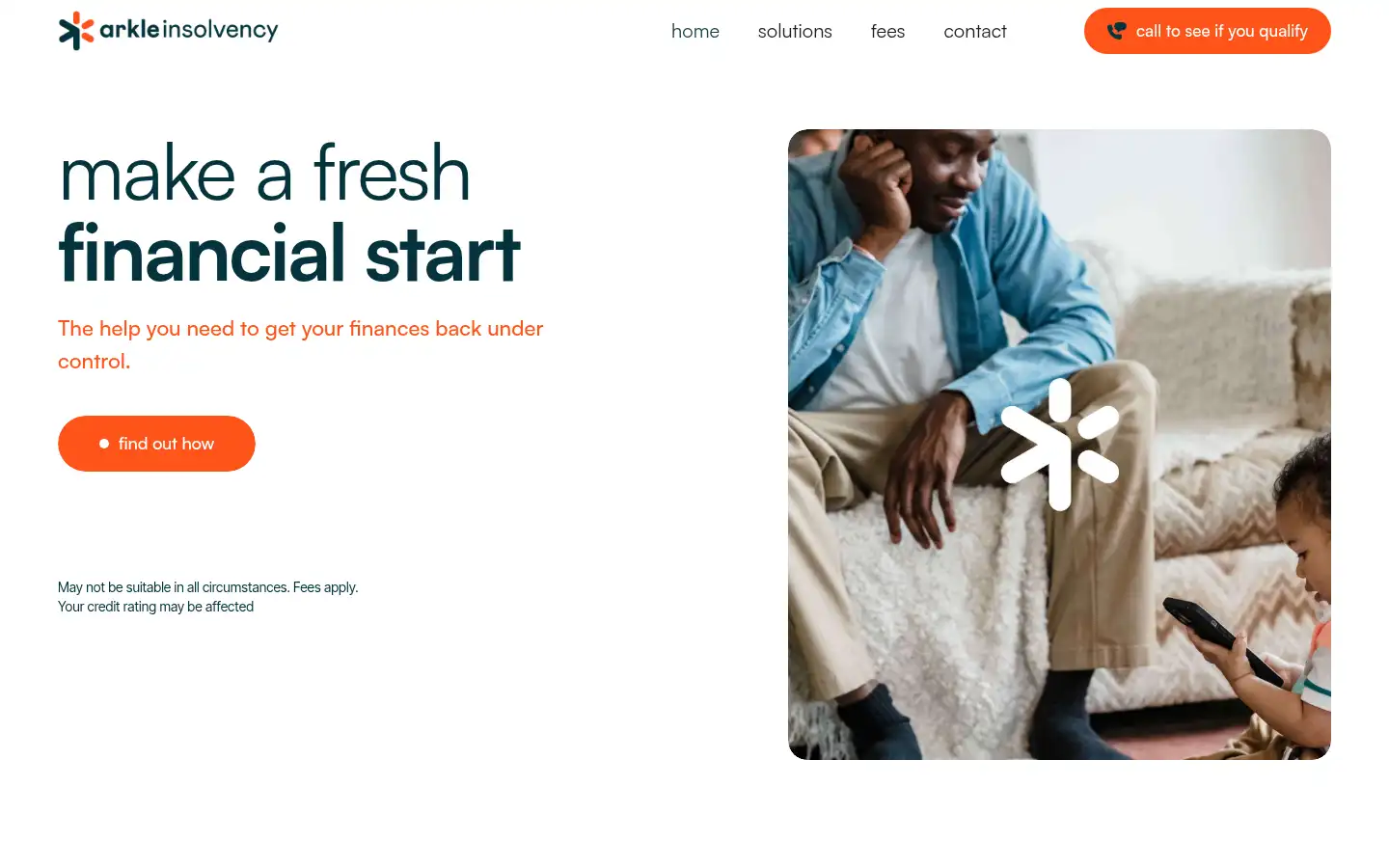 Screenshot of arkleinsolvency.co.uk