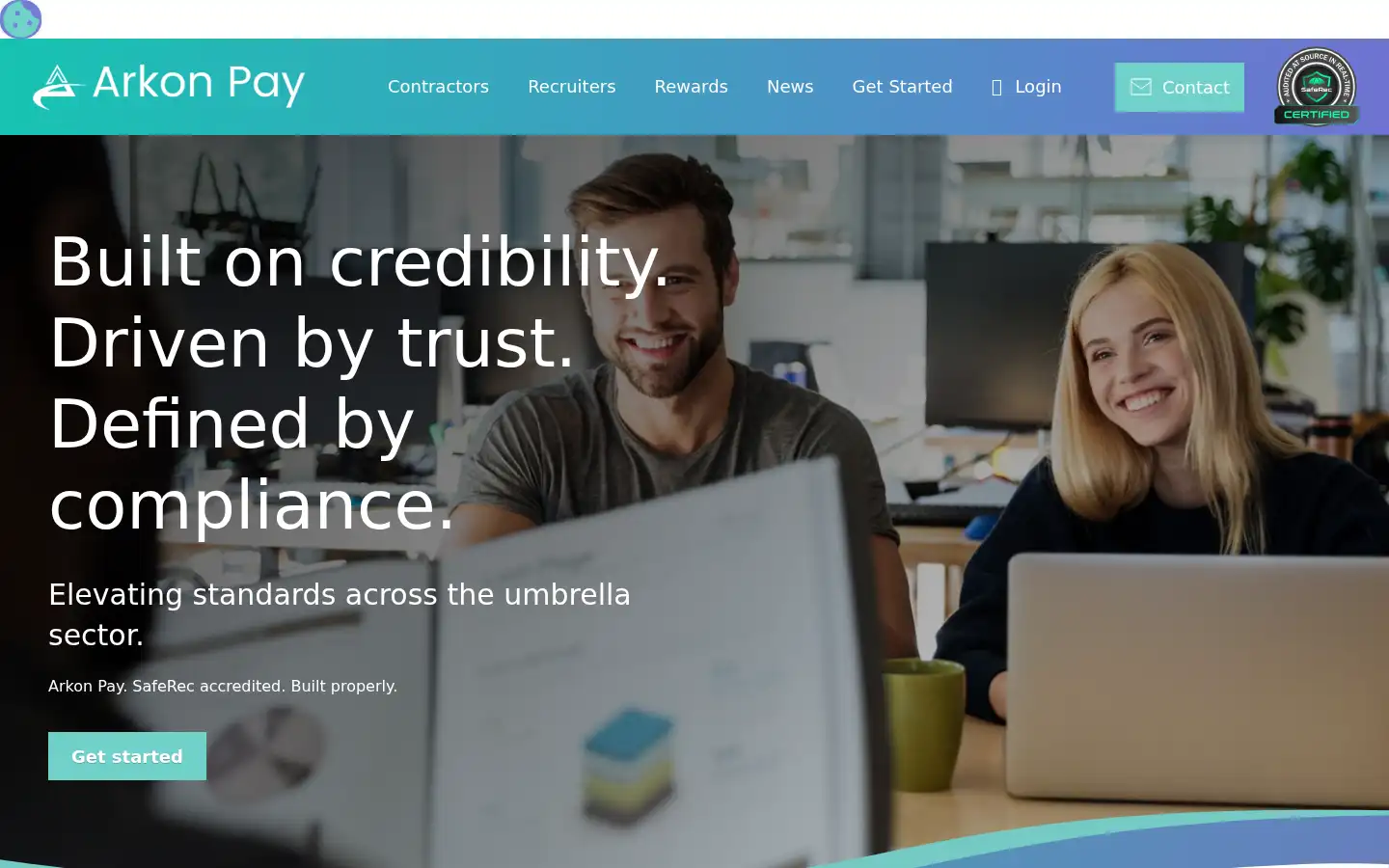 Screenshot of arkonpay.co.uk