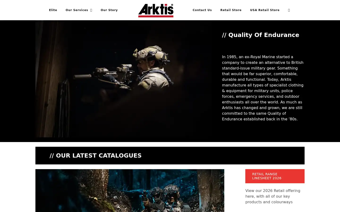 Screenshot of arktis.co.uk