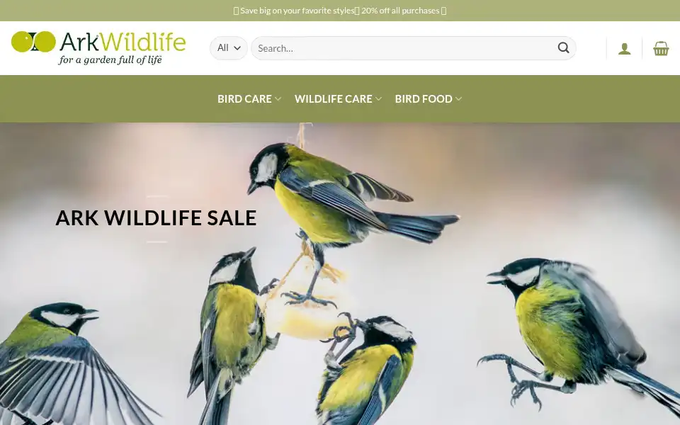 Screenshot of arkwildlifeuk.com