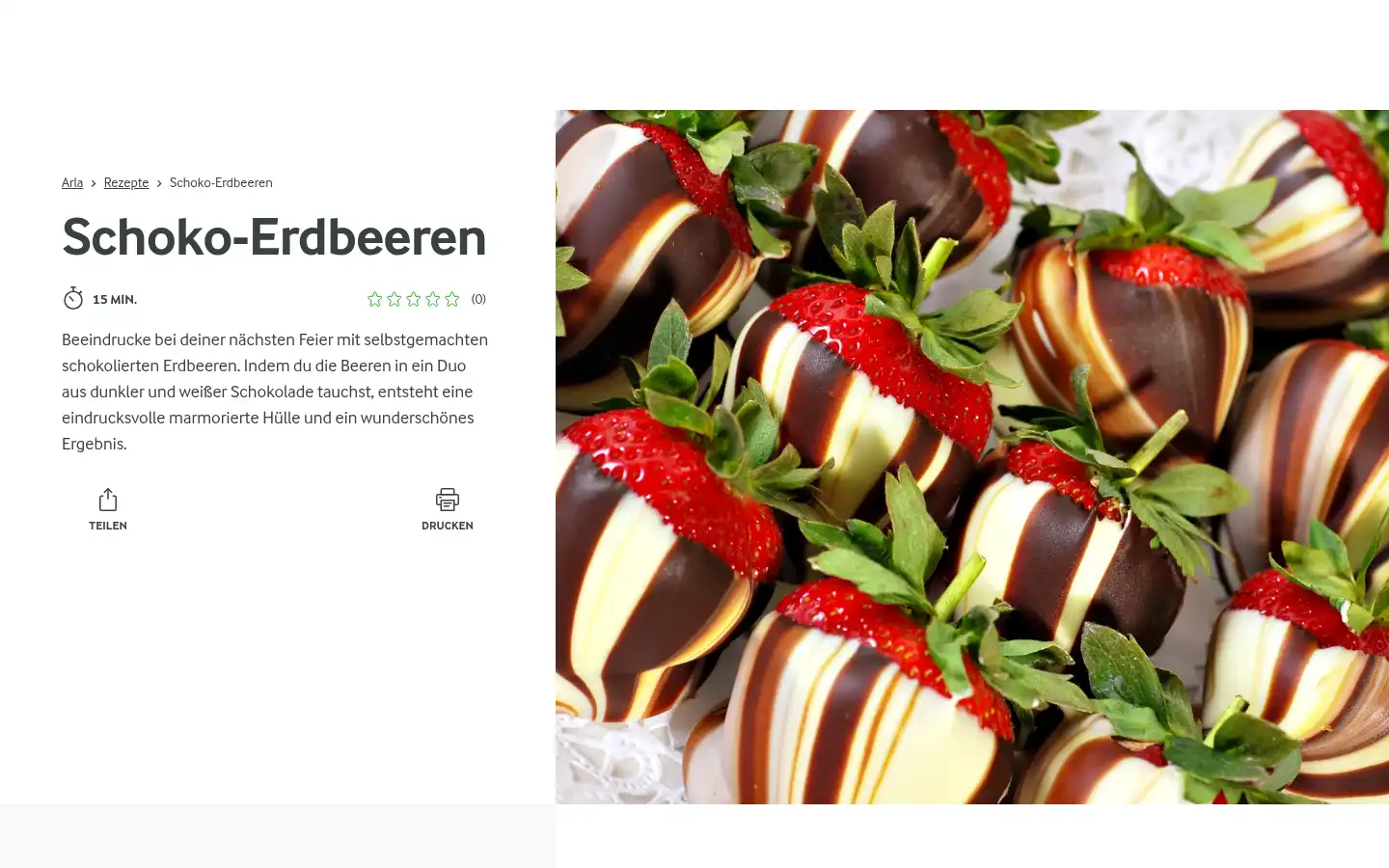 Screenshot of arlafoods.de