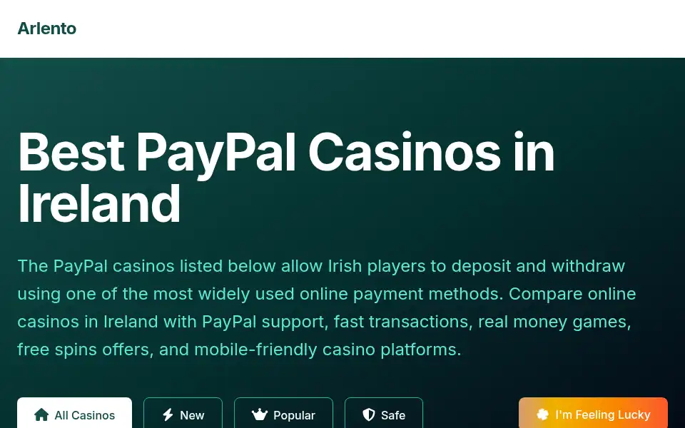 Screenshot of arlento.org