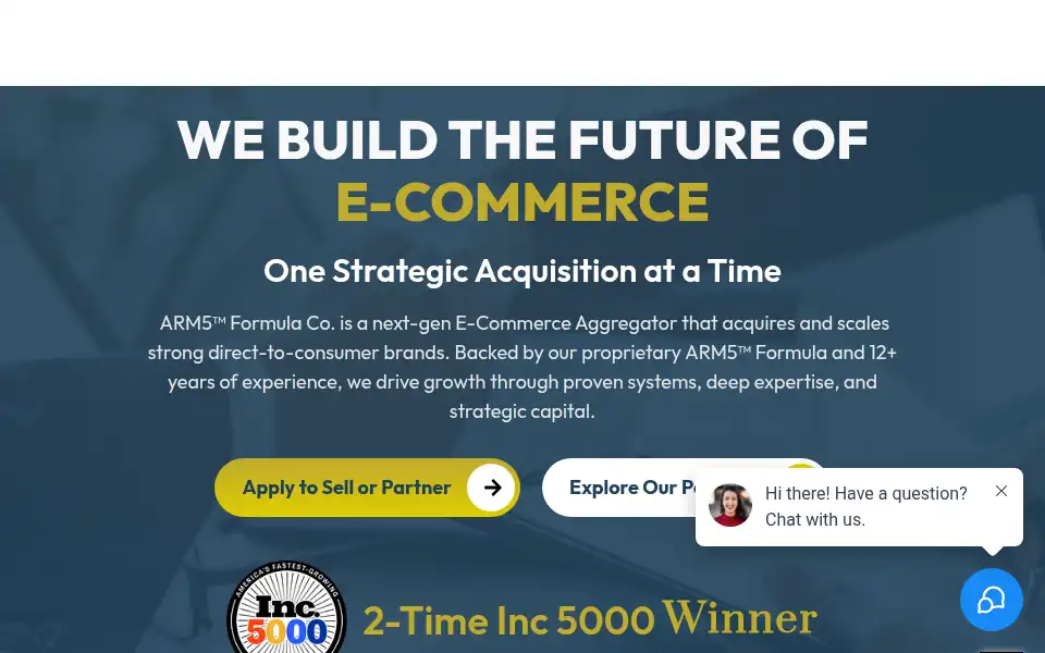 Screenshot of arm5formula.com