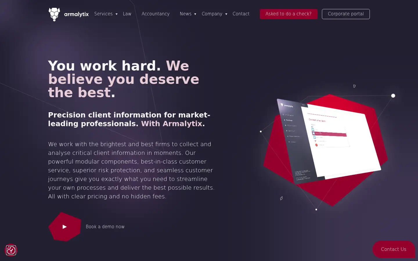 Screenshot of armalytix.com