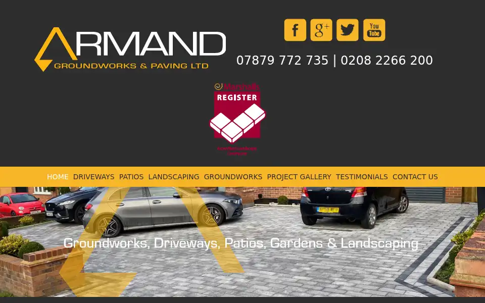 Screenshot of armandltd.co.uk