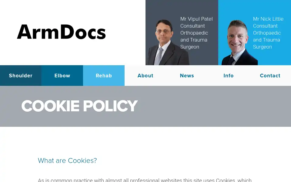 Screenshot of armdocs.com