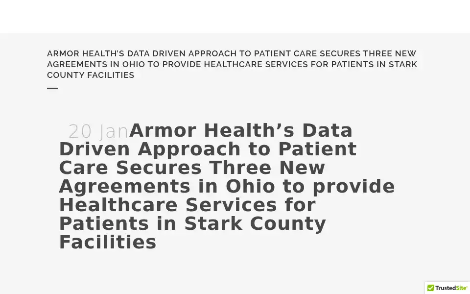 Screenshot of armorhealthcare.com