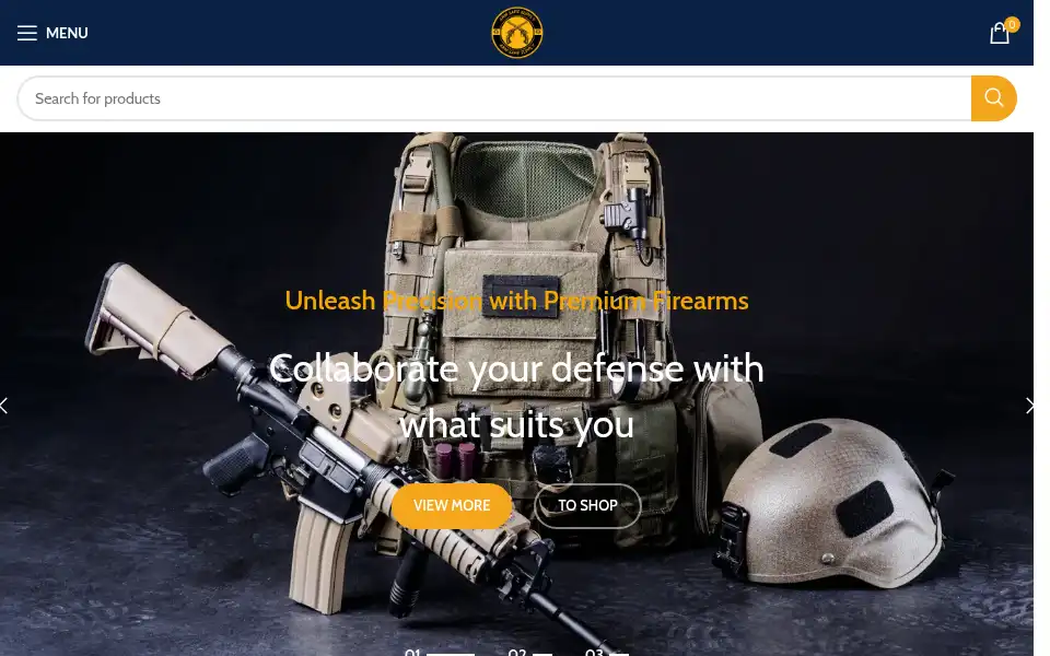 Screenshot of armsafesupply.com
