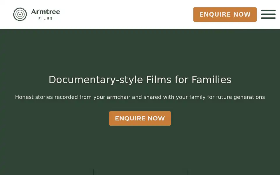 Screenshot of armtreefilms.com