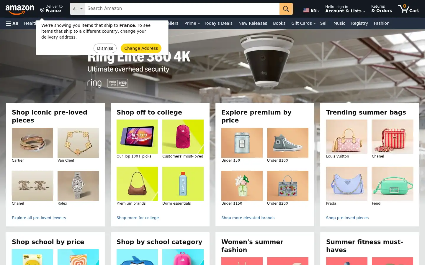 Screenshot of arnazon.com