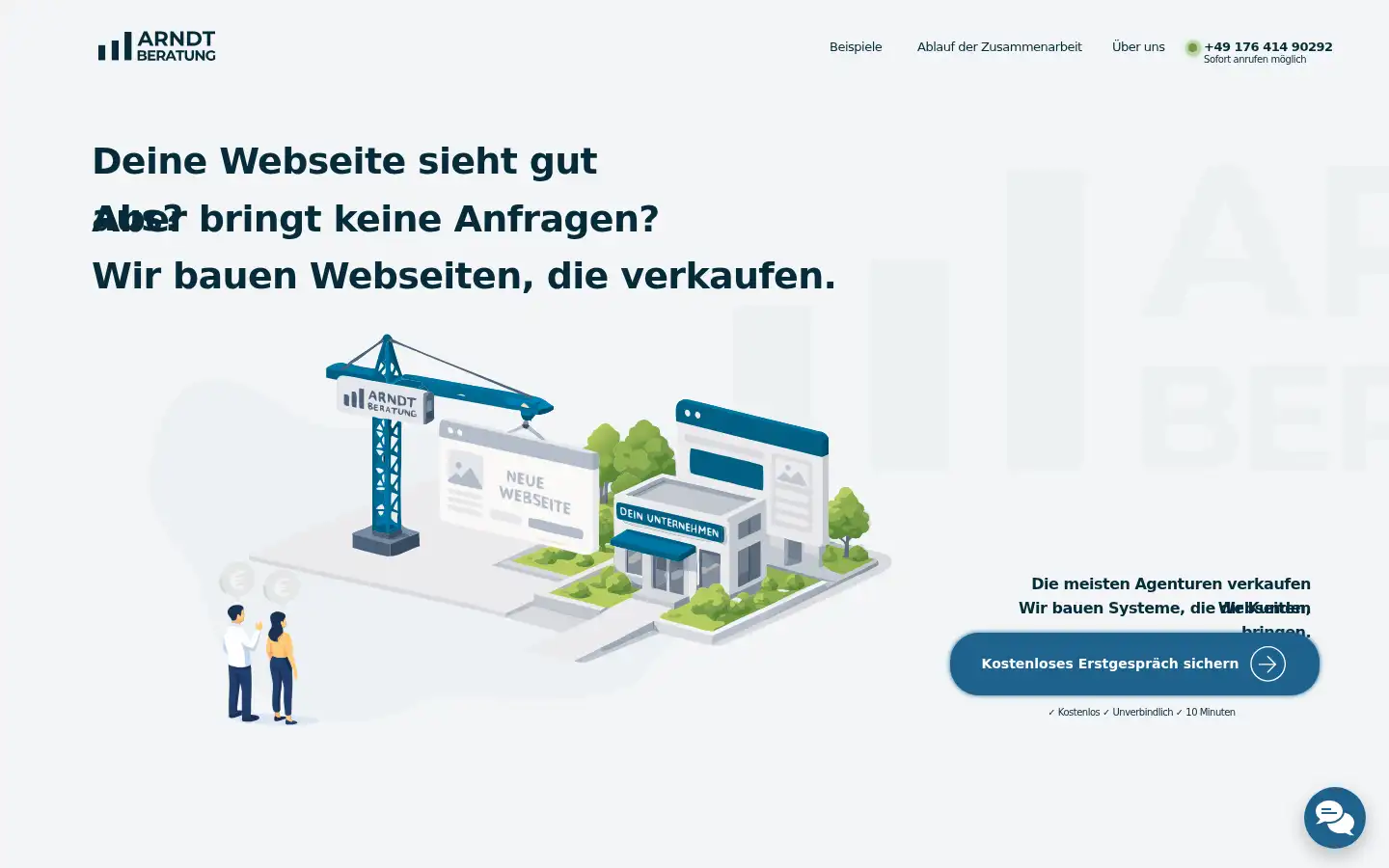 Screenshot of arndtberatung.de