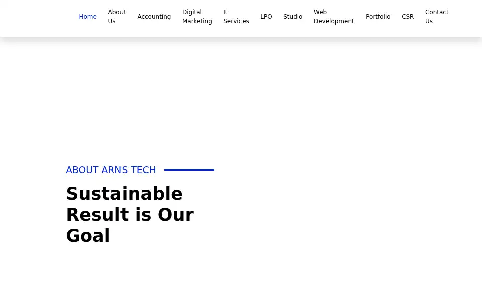 Screenshot of arnstech.com