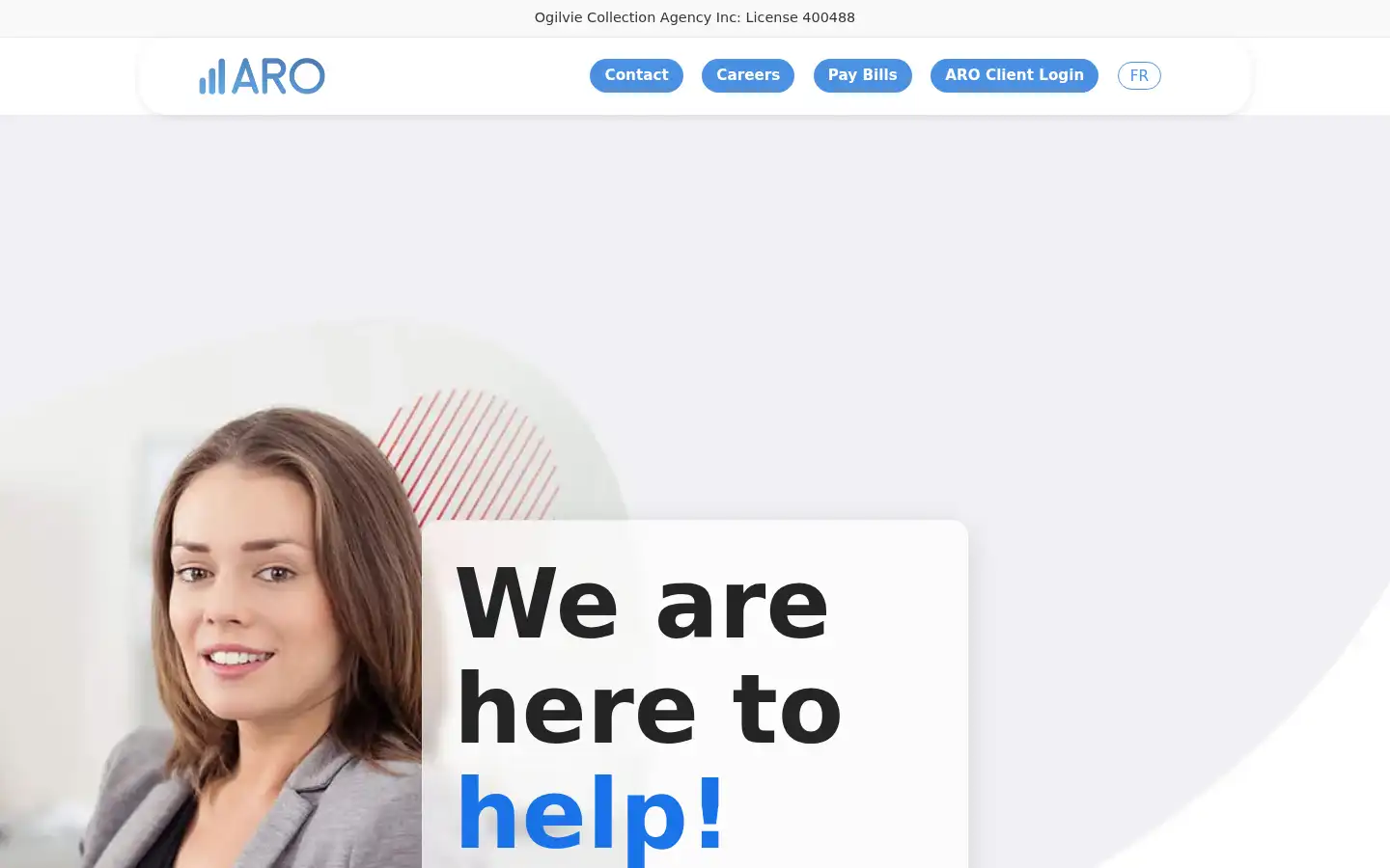 Screenshot of aro.ca