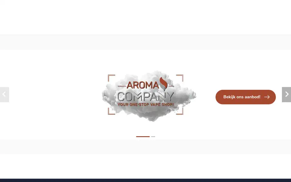 Screenshot of aroma-company.be