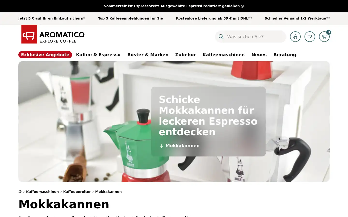 Screenshot of aromatico.de