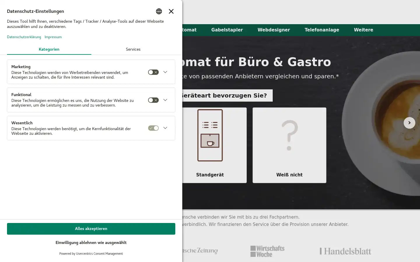 Screenshot of aroundoffice.de
