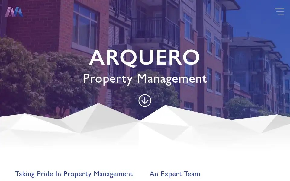 Screenshot of arquero-management.co.uk