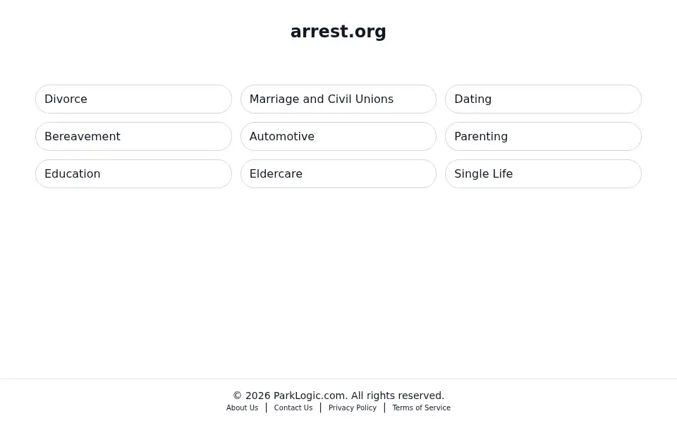 Screenshot of arrest.org