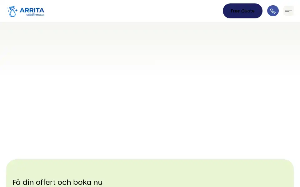 Screenshot of arritastadfirma.se