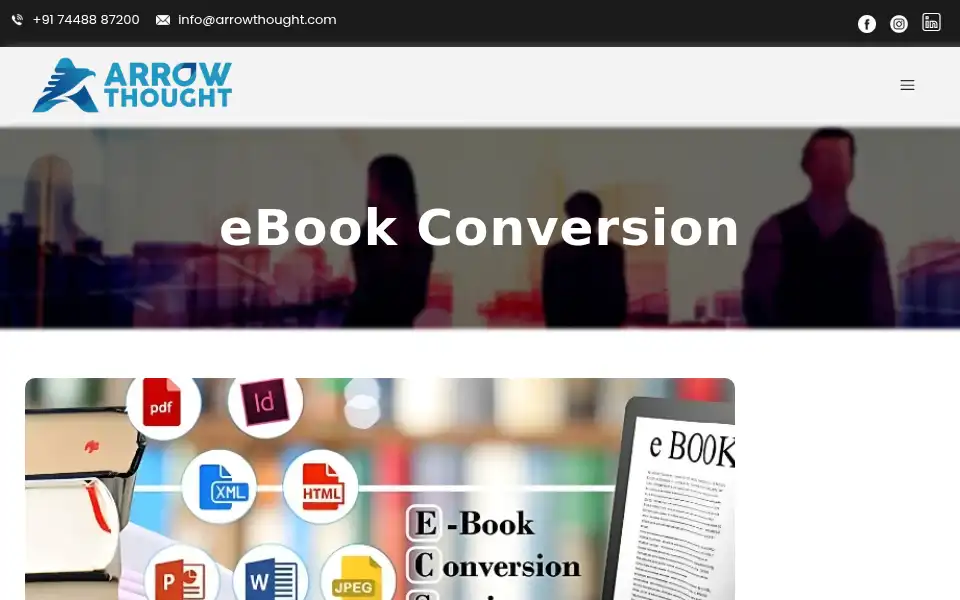 Screenshot of arrowthought.com