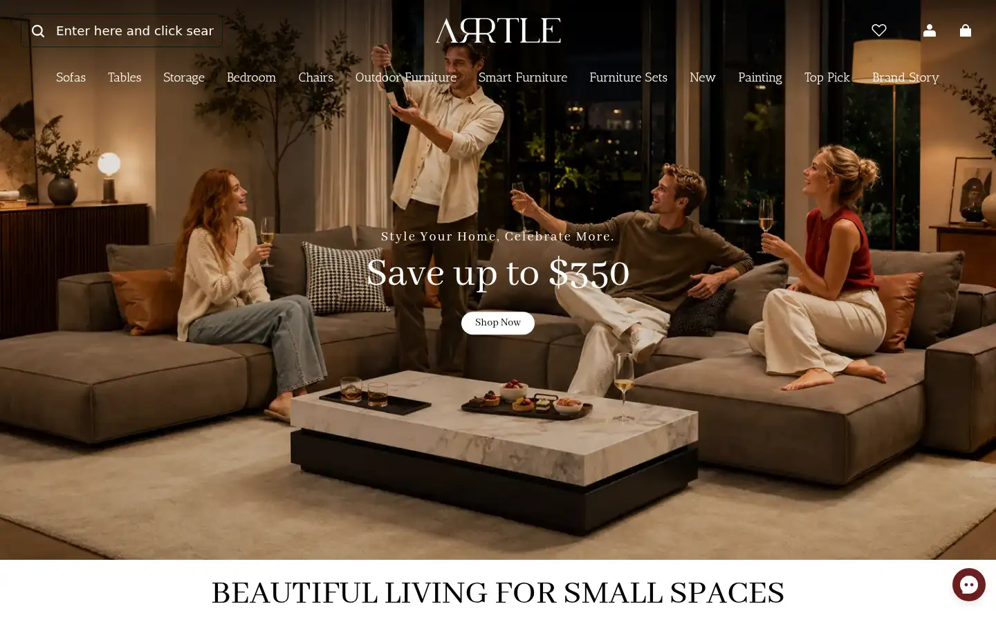 Screenshot of arrtle.com