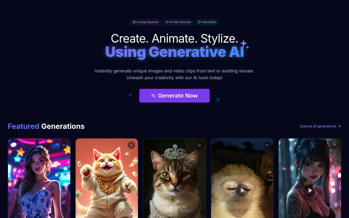 Screenshot of art-gen.ai