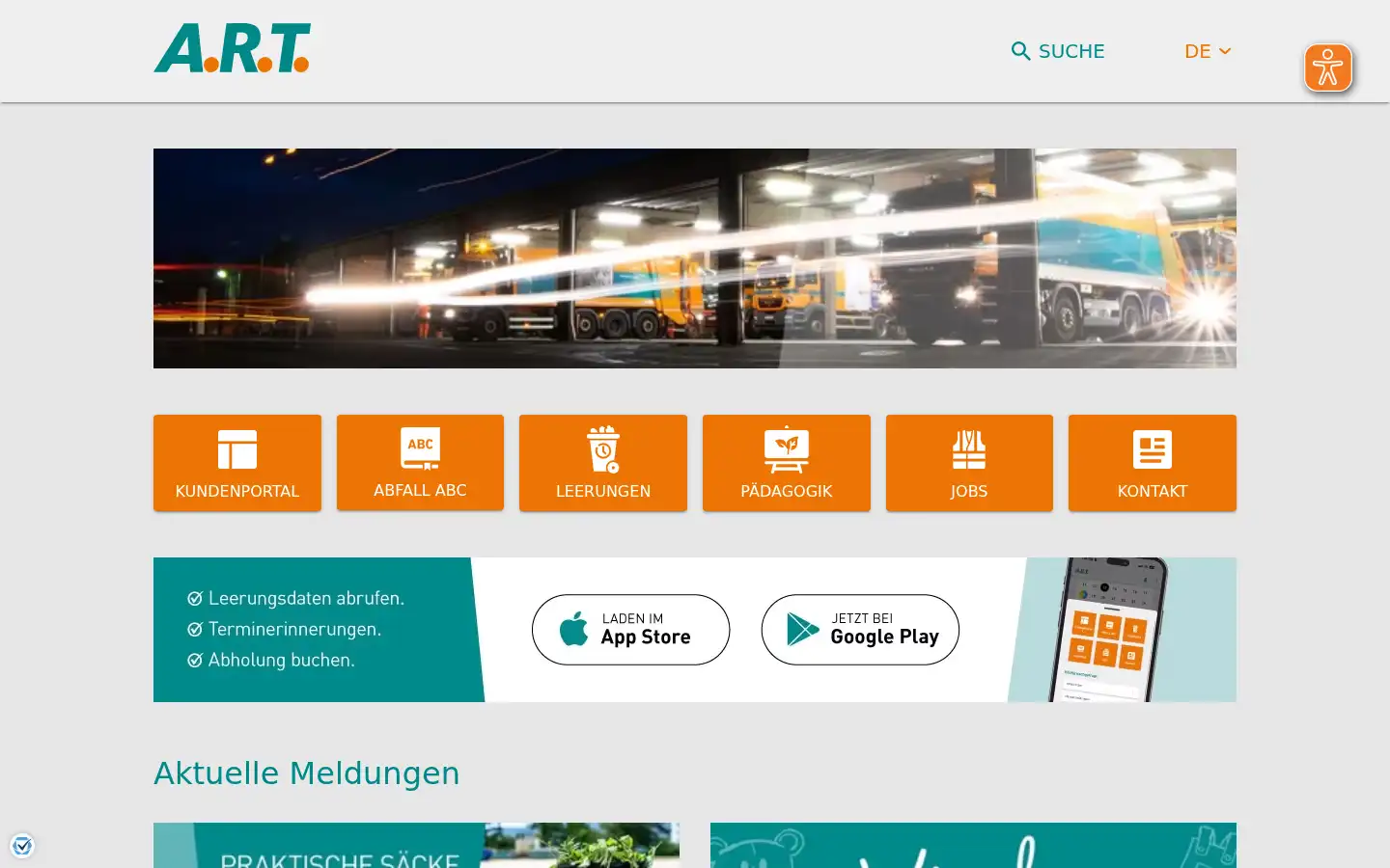 Screenshot of art-trier.de