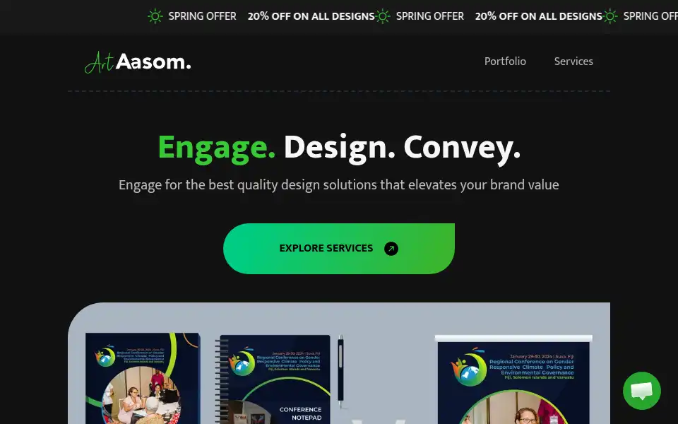 Screenshot of artaasom.com