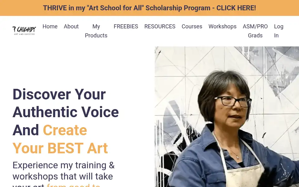 Screenshot of artandsuccess.com