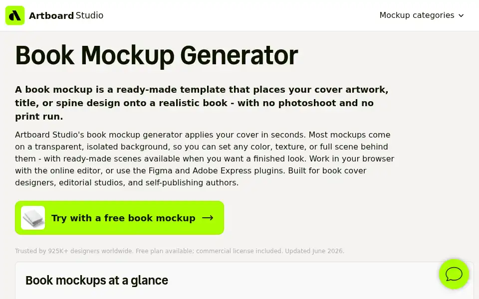 Screenshot of artboard.studio