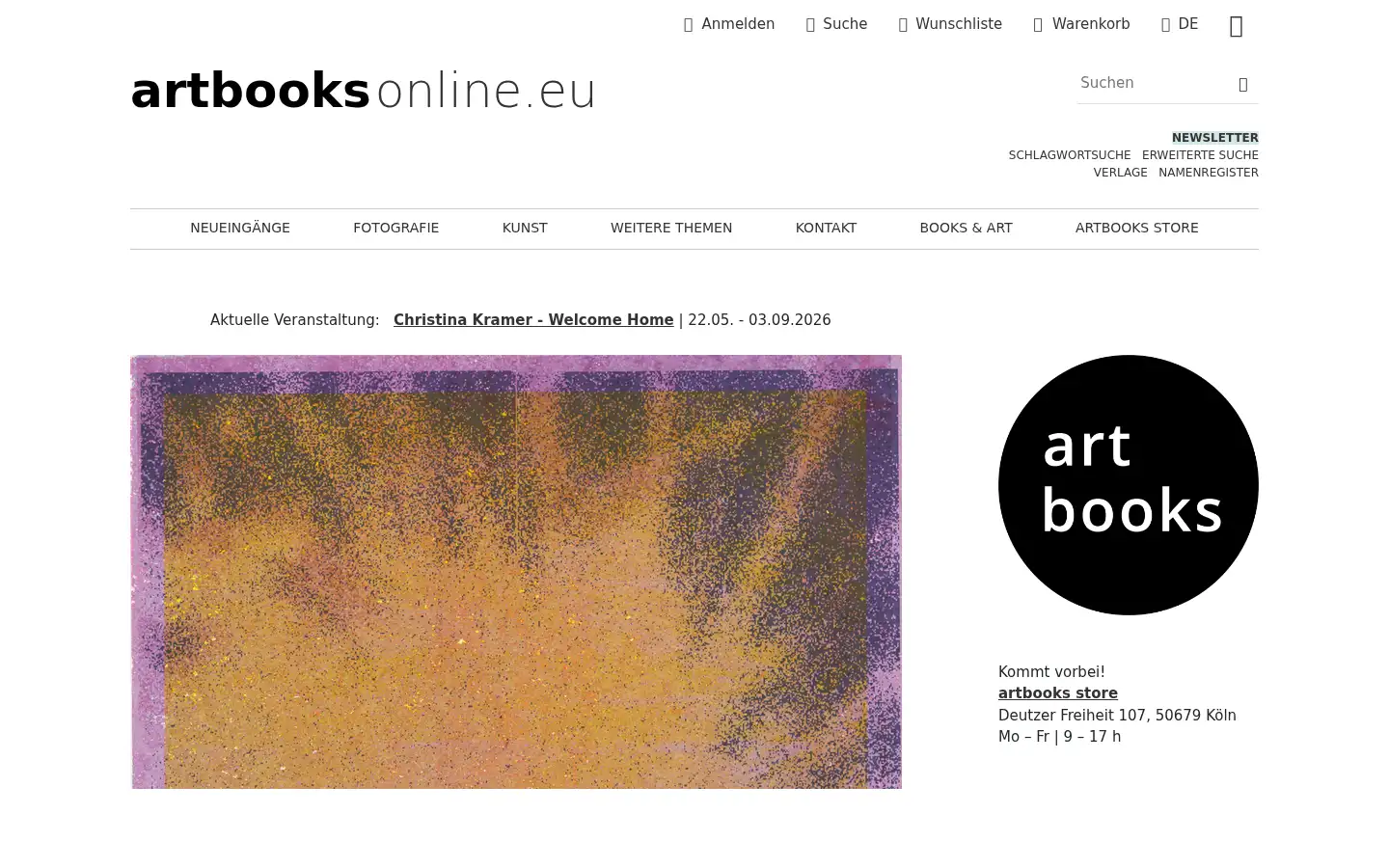 Screenshot of artbooksonline.eu