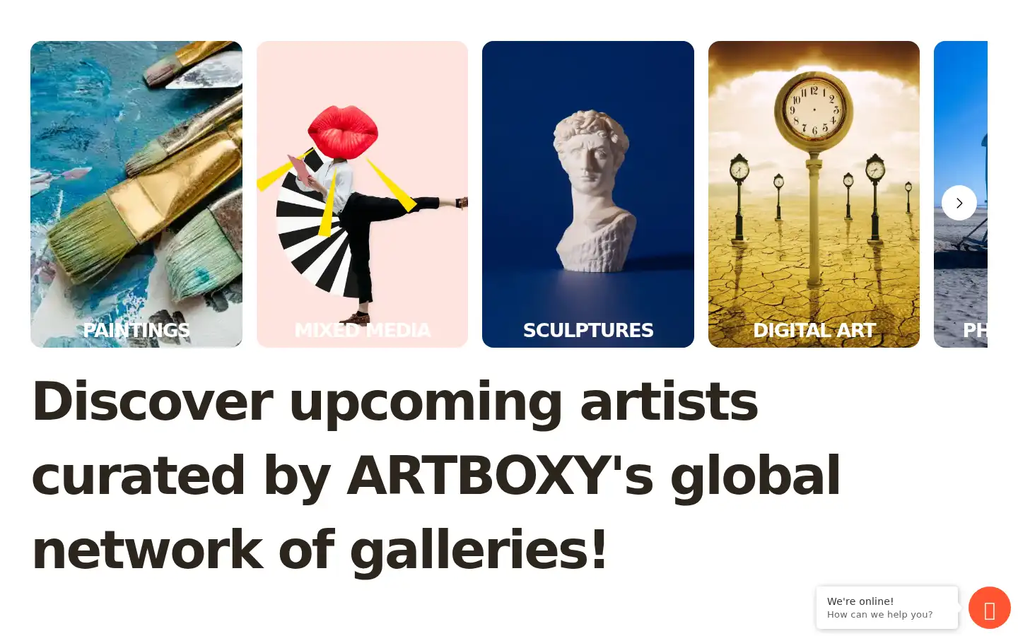 Screenshot of artboxy.com