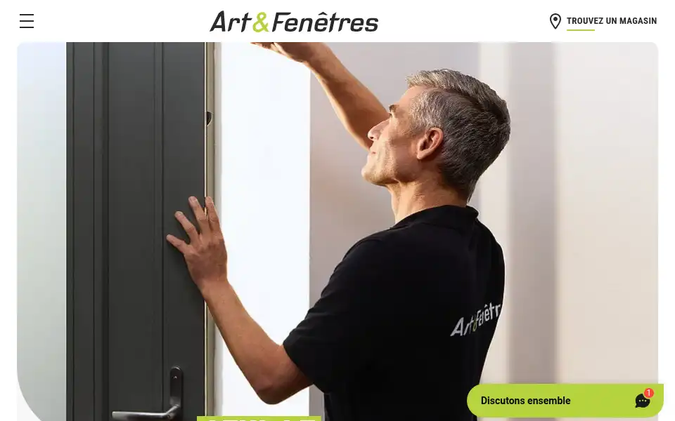 Screenshot of artetfenetres.com