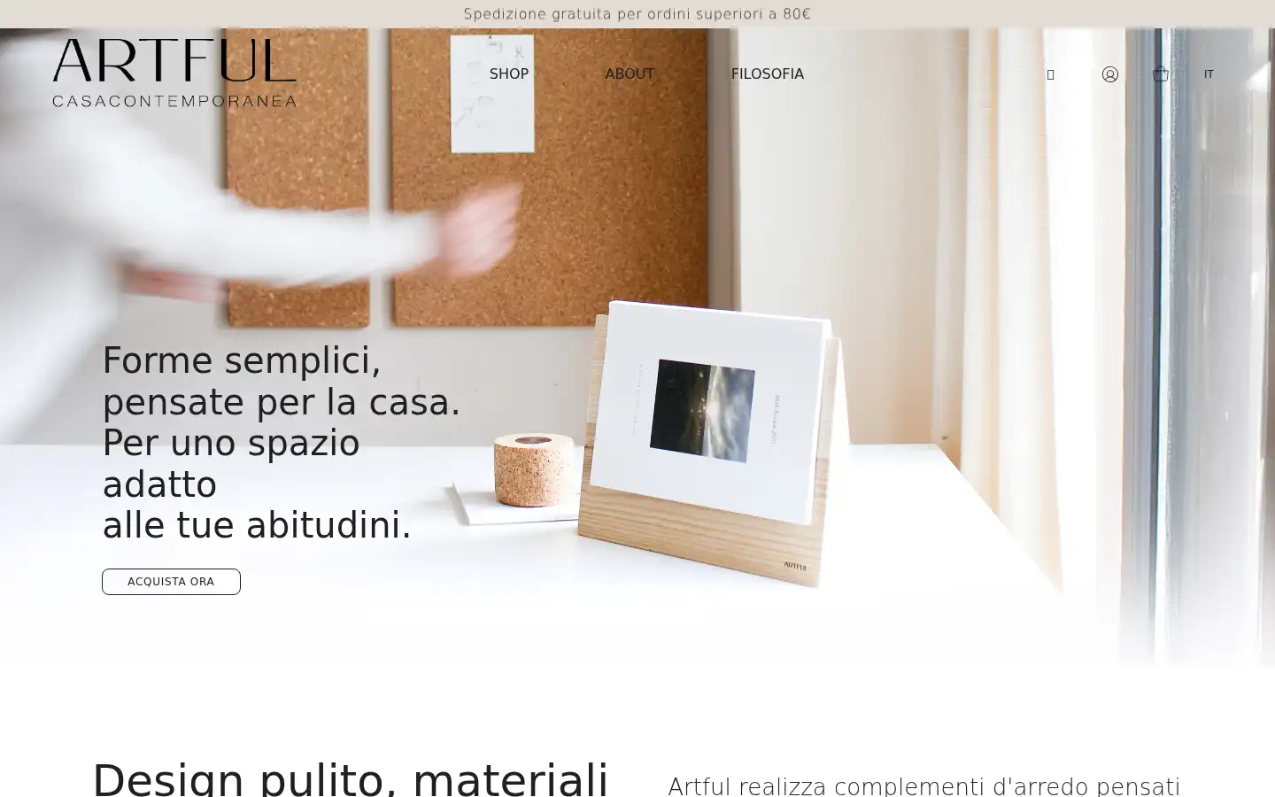 Screenshot of artful.it