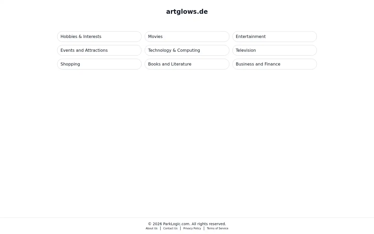 Screenshot of artglows.de